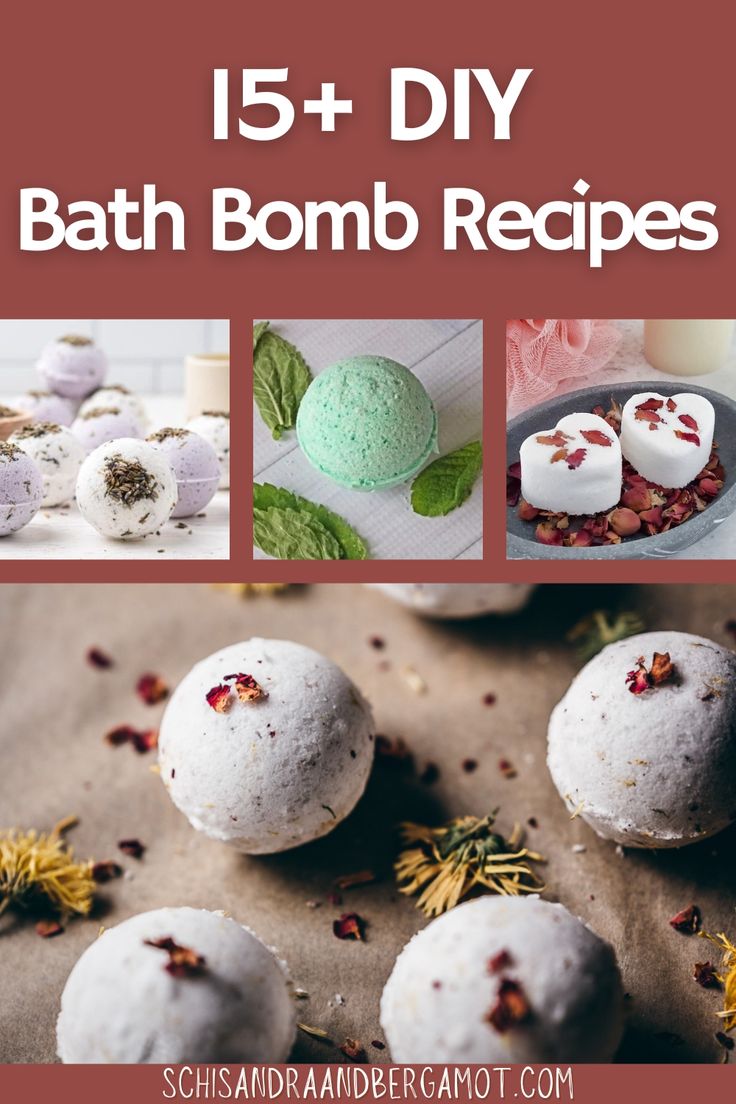 DIY natural bath bombs to suit every mood! These easy bath bomb recipes are perfect for a self-care treat or relaxing gift for a friend. Enjoy! Lush Bath Boms Diy Recipes, Diy Bath Soak Recipes Easy, How To Make Natural Bath Bombshell, Bathbombs Ideas, Bath Boms Diy Recipes, Bath Bomb Ideas, Easy Bath Bomb, Bath Melts Recipe, Bath Bomb Recipe Easy