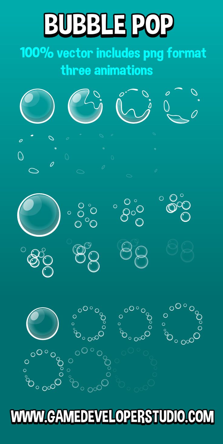 bubbles are floating in the water and there is no image to describe on this page