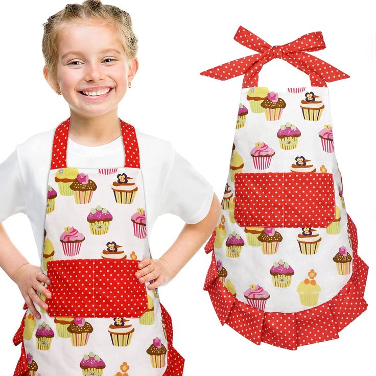 PRICES MAY VARY. Cotton 🧁CUTE APRON FOR LITTLE KITCHEN HELPER: This toddler apron with pockets is printed with cupcakes, 3 bright colors for you to choose, which makes it a perfect gift for your sweet daughter or son. 🧁100% COTTON APRON FOR TODDLER: The cupcake apron is made of high quality cotton, soft to touch, durable and breathable, more comfortable and safety. 🧁BOYS GIRLS KITCHEN BIB APRON: Every children are full of creativity, this adjustable apron will give your toddlers the best prot Gardening Painting, Cupcake Apron, Cute Apron, Toddler Apron, Kid Cupcakes, Childrens Aprons, Apron With Pockets, Cute Aprons, Messy Play