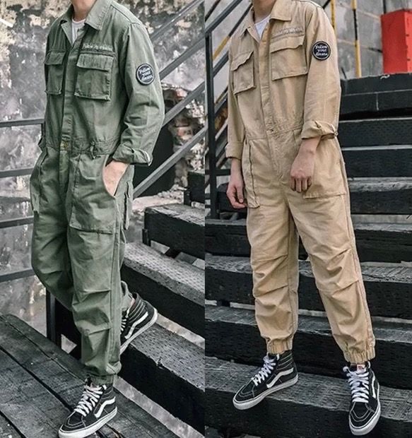 #men’sstyle #men’sfashion #men'swear #modehomme #hair #haircut #inspiration #style #men #mode #suits #swag #military #army Army Fashion Man, Jumper Outfit Men, Dragon Punch, Coveralls Mens, Utility Wear, Men Mode, Army Clothes, Coverall Jumpsuit, Jumper Outfit