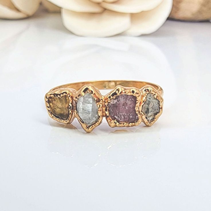 Mothers Birthstone Rings Mothers Rings Personalized Gift for Mom Gift Custom Raw Birthstone Ring Family Ring Anniversary Gift Raw Stone Ring - Etsy September Birth Stone Ring, Birth Stone Rings For Mom, Unique Mothers Rings, Mother Ring, Mothers Rings, Birthstone Ring Mothers, Mothers Day Rings, Family Ring, Mothers Ring