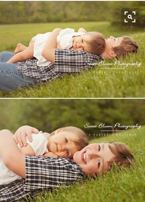 two photos of a woman holding a baby in her arms while laying on the grass