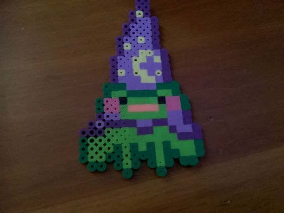 a piece of art made out of perler beads