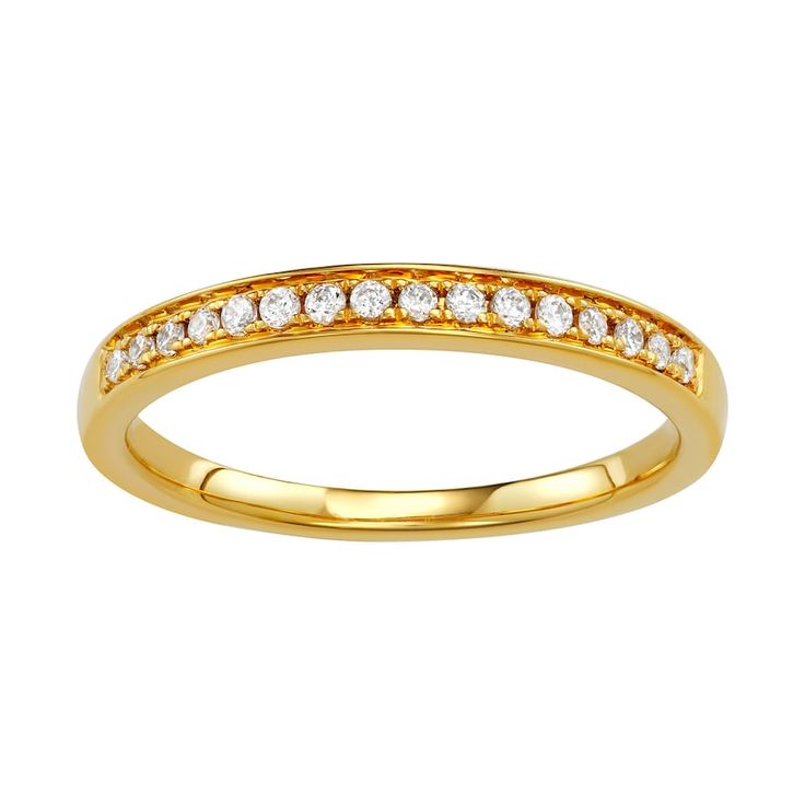 Decorated with sparkling diamonds, and polished to a lustrous finish, this Simply Vera Vera Wang wedding band is a timeless symbol of your love and commitment. Decorated with sparkling diamonds, and polished to a lustrous finish, this Simply Vera Vera Wang wedding band is a timeless symbol of your love and commitment. Width: 1.66 mm Metal: 14k gold Plating: rhodium Finish: polished Packaging: boxedDIAMOND DETAILS Total weight: 1/6 ct. Color grade: H-I Clarity: I2 Shape: round Setting: micro pron Vera Wang Wedding, Timeless Symbol, Simply Vera Wang, Diamond Wedding Band, Simply Vera, Sparkle Diamonds, Vera Wang, Diamond Wedding Bands, Diamond Wedding