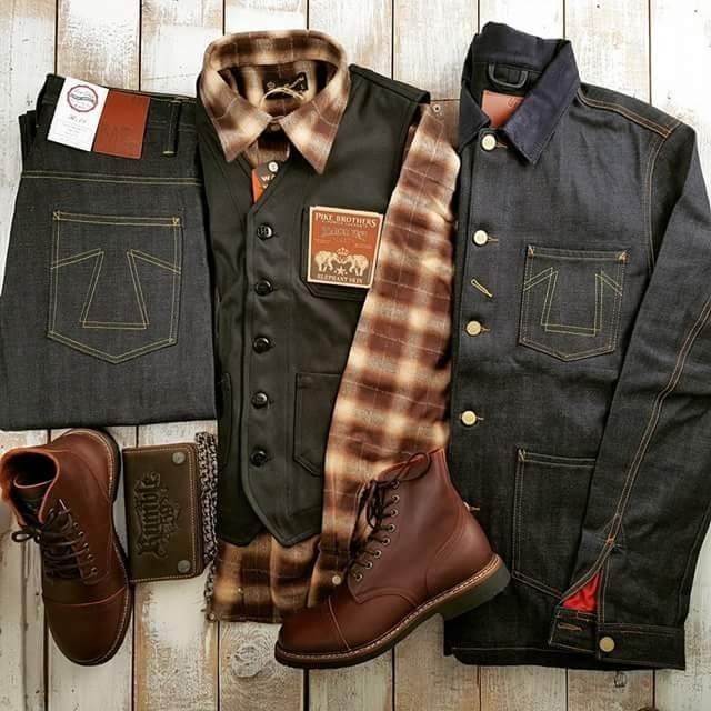 WINTER FASHION & ESSENTIALS Outfit Grid Men, Men's Denim Style, Mens Fashion Rugged, Mens Casual Dress Outfits, Men Stylish Dress, Outfit Grid, Rugged Style, Cooler Look, Nice Style