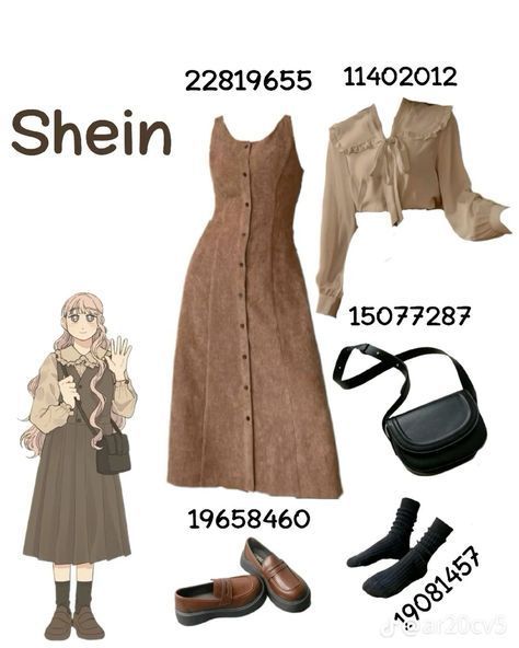 Shein Outfits Classy, Shein Vintage Outfits, Shein Modest Outfits, Code Aesthetic, Shein Codes, Modest Girly Outfits, Simple Style Outfits, Modesty Outfits, Cute Modest Outfits