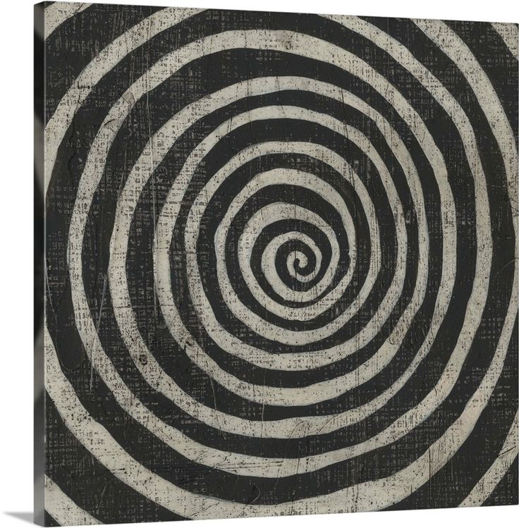 an abstract black and white spiral design