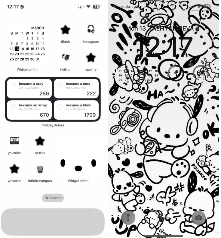 pochacco themed homescreen Sanrio Home Screen Layout, Pochacco Iphone Layout, Pochacco Homescreen Layout, Pochacco Icons Black, Pochacco Phone Theme, Ios 16 Sanrio, Pochacco Wallpaper Ipad, Sanrio Pochacco Wallpaper, Sanrio Themed Phone