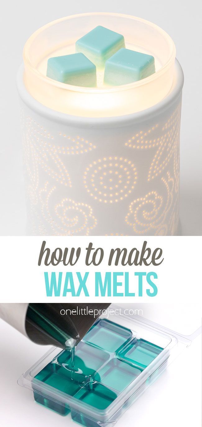 how to make wax melts with only three ingredients in one container and no tools needed