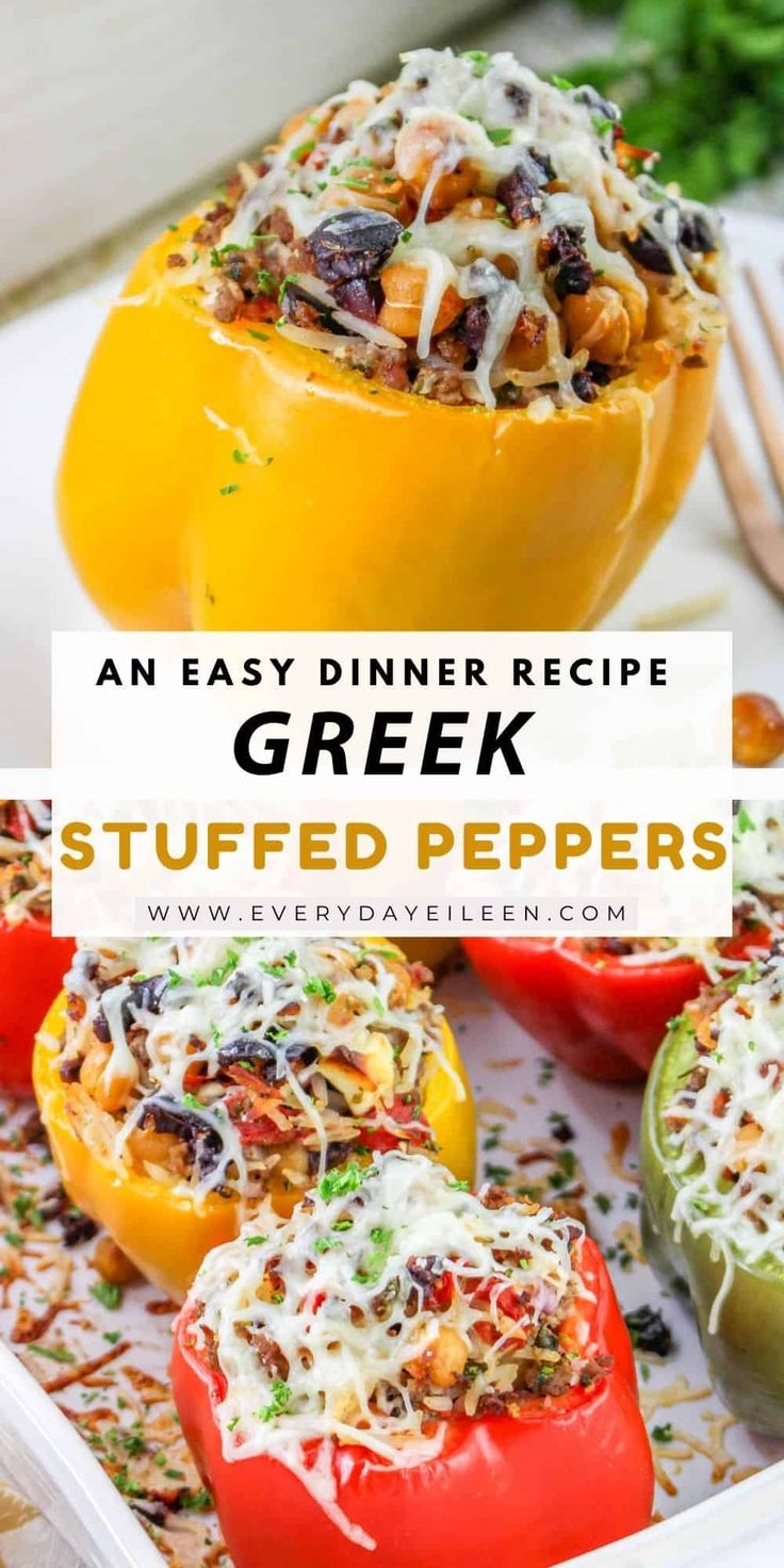 an easy dinner recipe stuffed peppers