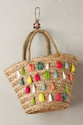 Nimmes Straw Tote - anthropologie.com Ethnic Bag, Summer Handbags, Straw Beach Bag, Girly Bags, Straw Tote Bag, Rattan Bag, Straw Bags, Woven Raffia, Chic Bags