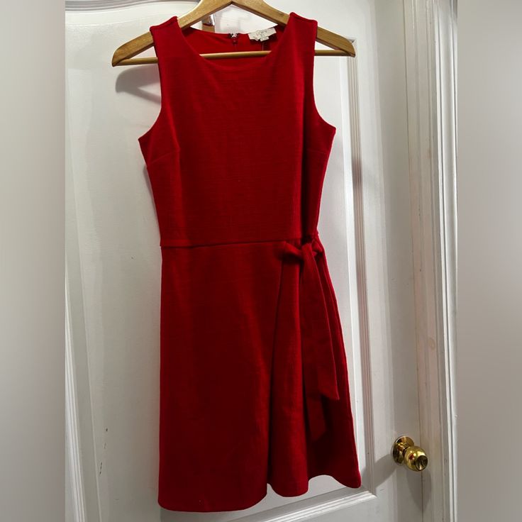 Beautiful Red Dress, Great For The Holidays Red Sleeveless Dress For Date Night, Red Knee-length Sleeveless Dress For Date Night, Red Mini Length Dress For Work, Red Mini Length Dresses For Work, Red Mini Dresses For Work, Red Sleeveless Dress For Spring Formal, Chic Red Sleeveless Dress For Date Night, Red Sleeveless Dress For Spring Workwear, Red Sleeveless Dress For Spring Date Night