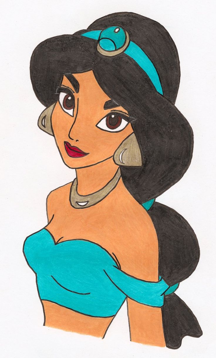 a drawing of princess pocahon from the animated movie pocahon is shown