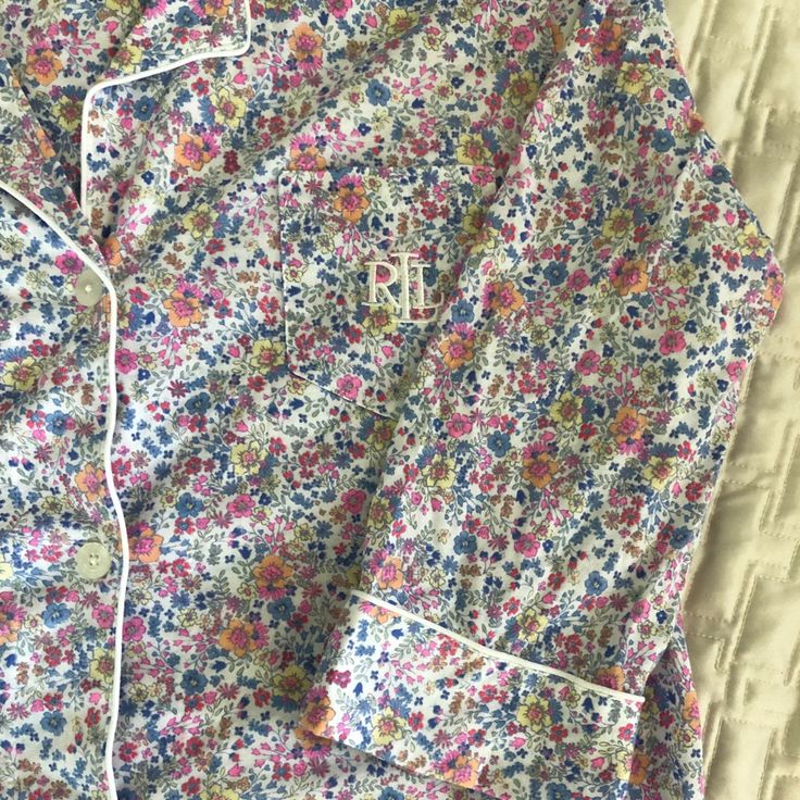 Beautiful Pink, Blue, Yellow, Orange, Red Flower Design. Cotton Polyester Blend. New With Tags. Blue Floral Print Relaxed Fit Sleepwear, Printed Spring Sleep Tops, Multicolor Relaxed Fit Sleep Top, Spring Sleepwear Printed Tops, Printed Tops For Sleep In Spring, Pink Relaxed Fit Top For Bedtime, Floral Print Relaxed Top For Pajama Party, Cotton Floral Print Sleep Top, Cotton Floral Print Tops For Pajama Party