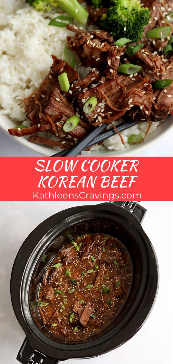 slow cooker korean beef is the best way to make it in less than 30 minutes