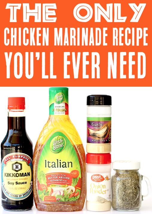 the only chicken marinade recipe you'll ever need is an italian seasoning mix