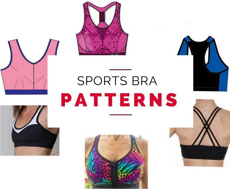 women's sports bras with the words sports bra patterns on them and images of bras