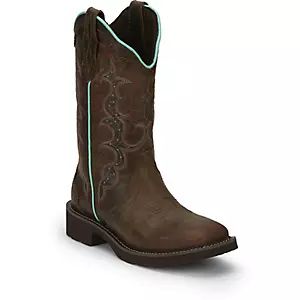 Tan Square, Justin Boots Womens, Square Toe Boots, Justin Boots, Toe Boots, Women Boots, Cute Shoes, Womens Boots, Square