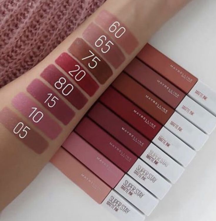 Maybelline Super Stay Matte Ink Swatches, Maybelline Super Stay Matte Ink, Maybelline Lipstick, Makeup Order, Makeup Secret, Lipstick Kit, Makeup Accesories, Maybelline Makeup, Lipstick Matte