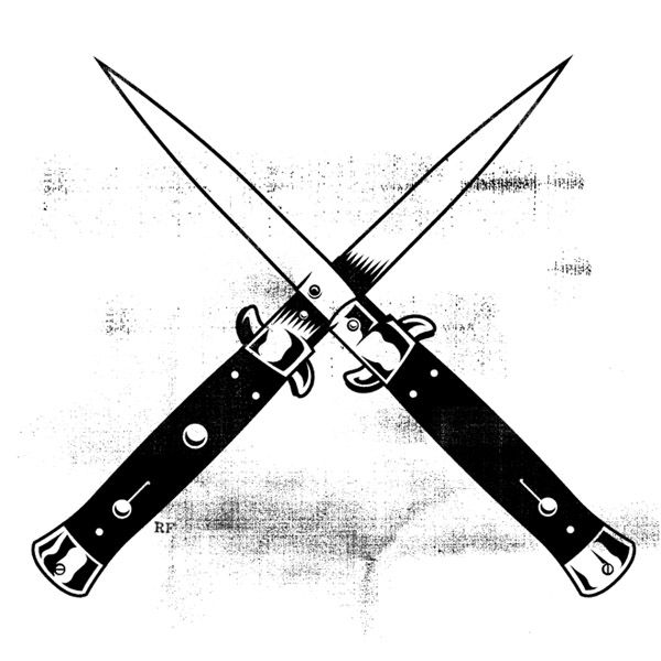 two crossed swords are on top of each other