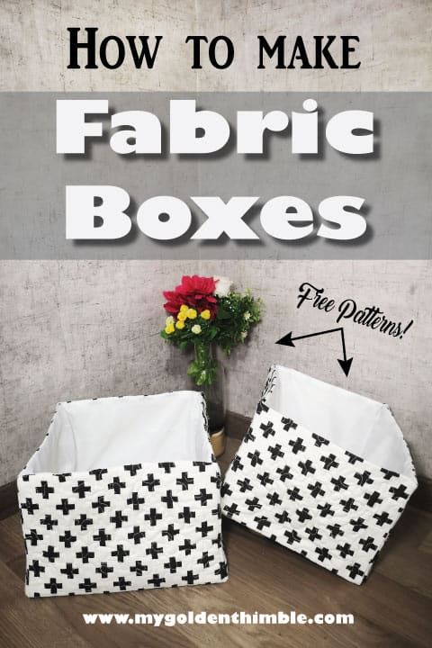 how to make fabric boxes with the words, how to make fabric boxes in black and white