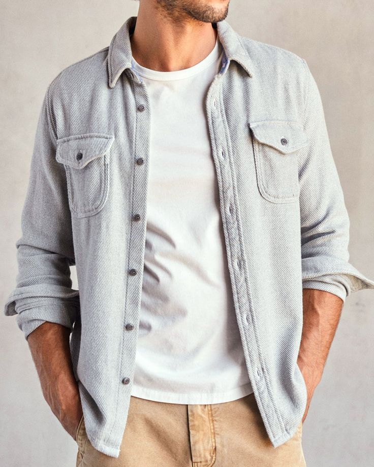 Often imitated, never duplicated, this is the coziest shirt ever made. Outerknown's most beloved item for all seasons and quality that feels so damn good every time you throw it on. Fall Fit, Men's Shirts, Casual Shirts For Men, Shirt Color, All Seasons, Casual Button Down Shirts, Heather Grey, Clothing Brand, Sustainability