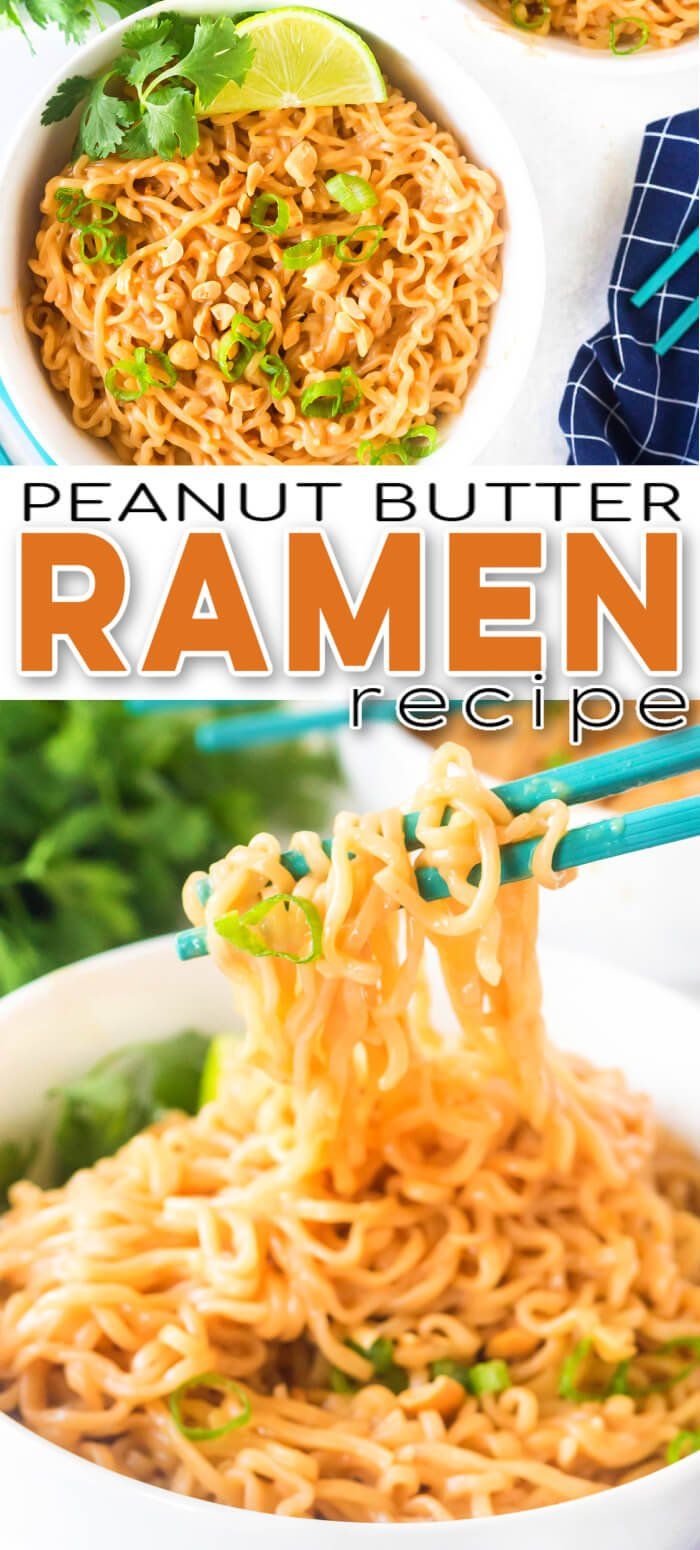 this peanut butter ramen recipe is so easy to make and it's ready in minutes