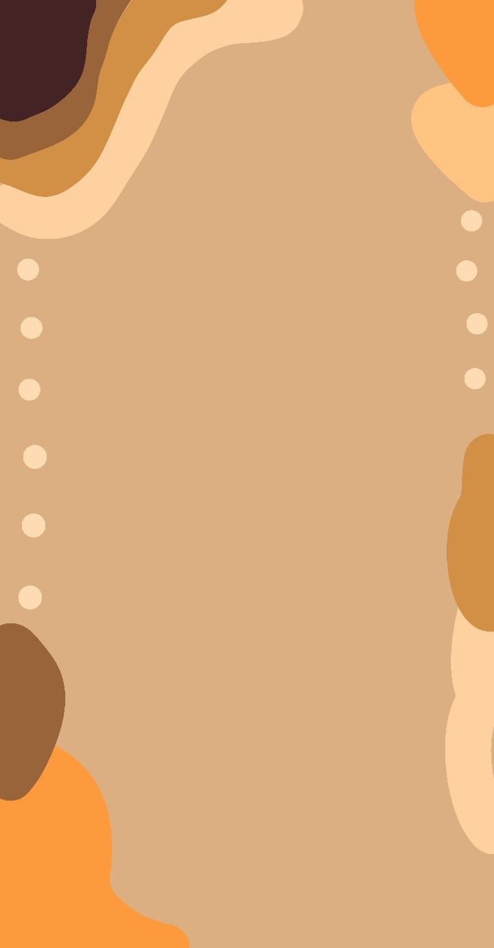 an orange and brown abstract background with circles