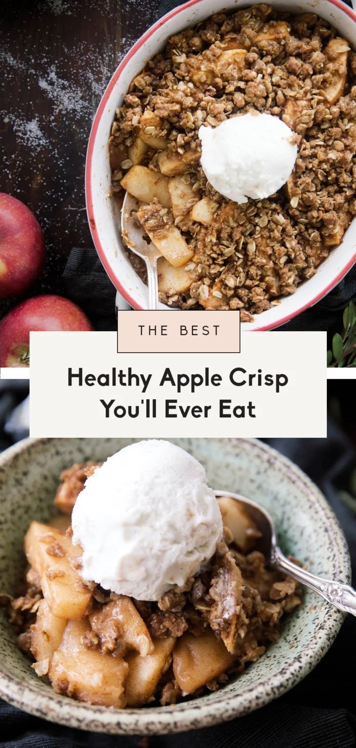 the best healthy apple crisp you'll ever eat