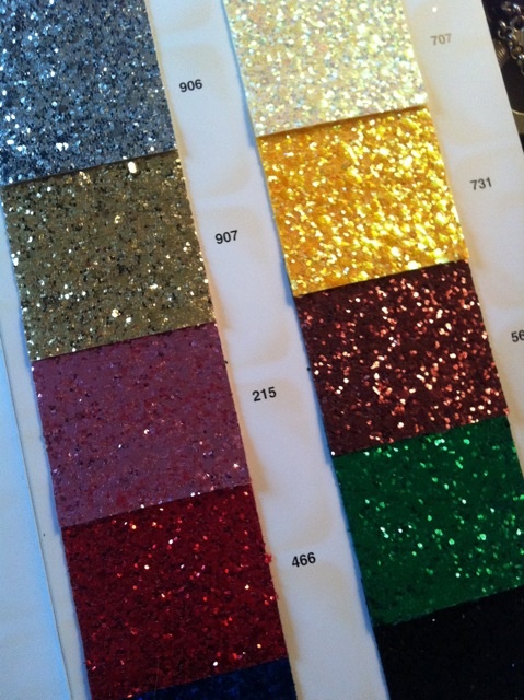 the different colors of glitter paper are shown in this image, and there is no image on