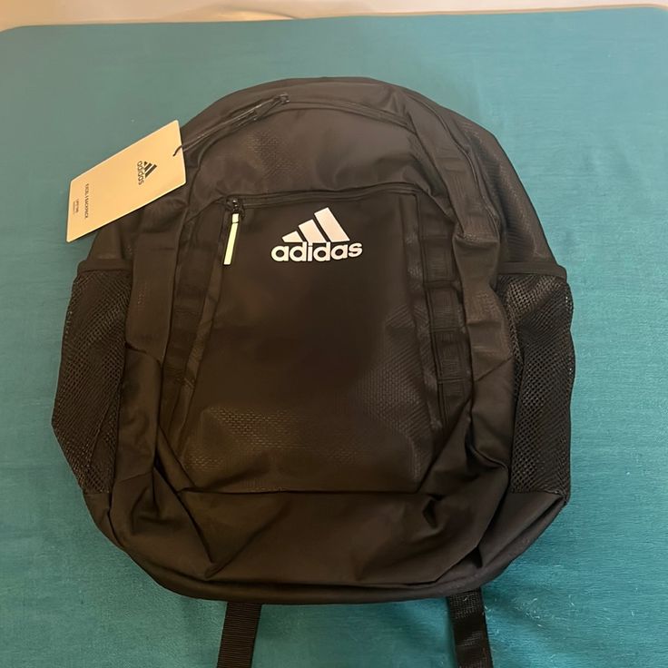 Adidas, Backpack, New With Tags, Never Used Or Worn Spacious, Multiple Pockets, Adorable, Great Quality And Condition Black Backpack With Removable Pouch For Outdoor Activities, Black Backpack With Removable Pouch For Outdoor, Adidas Backpack For Travel And Back To School, Adidas Travel Backpack For Back To School, Adidas Back To School Rectangular Bag, Casual Adidas Standard Backpack, Casual Black Backpack With Removable Pouch, Adidas Backpack With Adjustable Strap, Adidas Black Backpack For Everyday Use