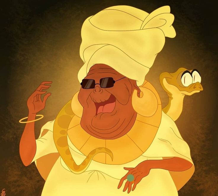 a cartoon character with sunglasses and a white hat holding a snake in his right hand