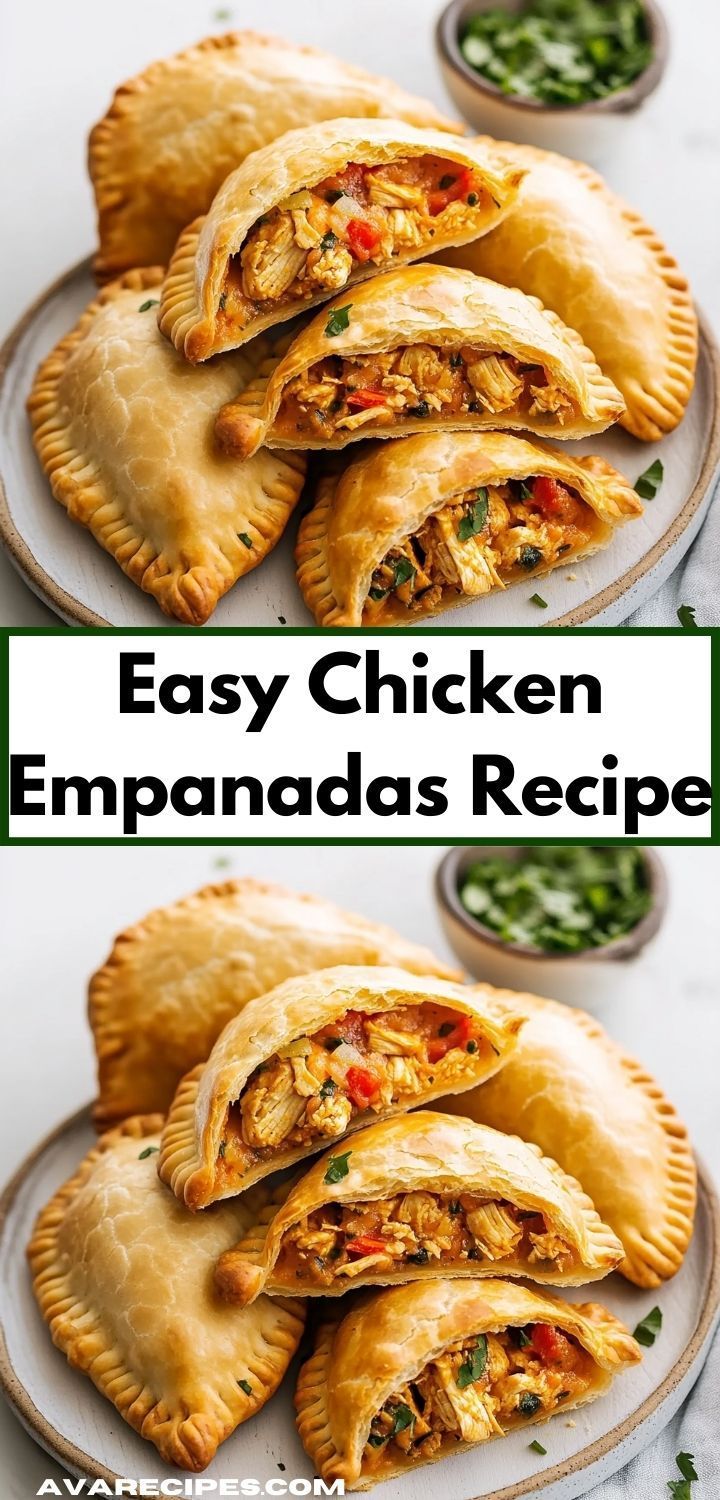 easy chicken empanadas recipe on a plate