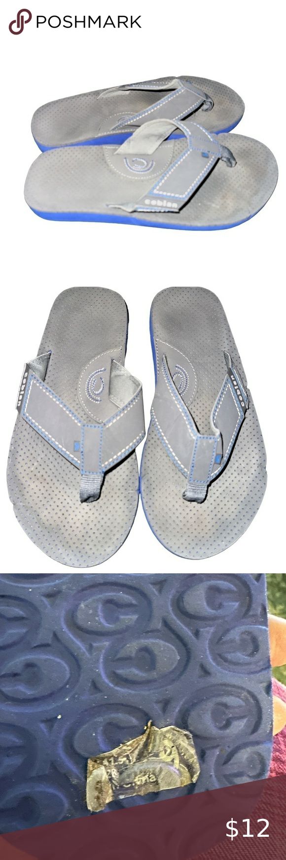 Mens Cobain flip flops blue/gray 41.5 8-8.5 Blue Gray, Blue Grey, Flip Flops, The Social, Fashion Home Decor, Fashion Home, Buy And Sell, Plus Size, Best Deals