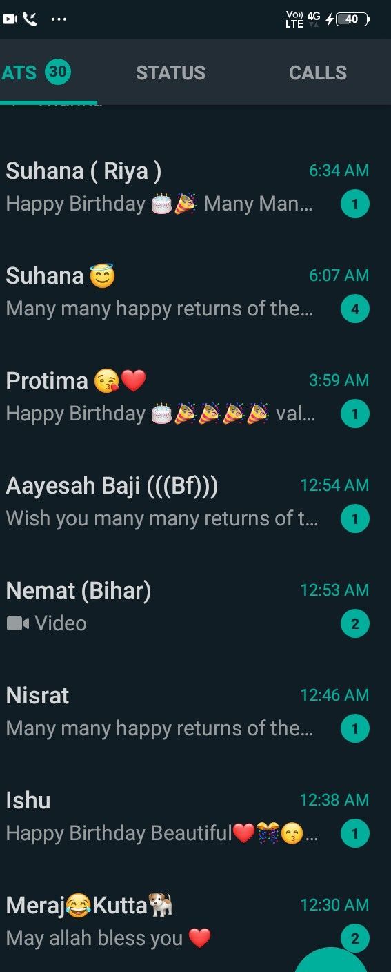 an iphone screen with the message happy birthday written in different languages and numbers on it