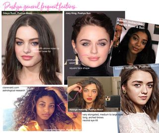 several pictures of different women with long hair and makeup looks like they are from the past