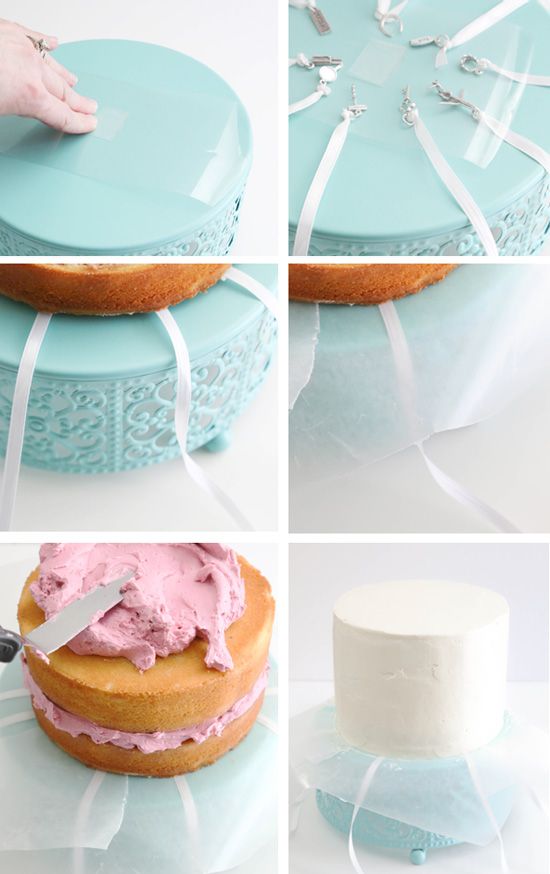 how to make a cake with fondant icing and ribbon step by step instructions