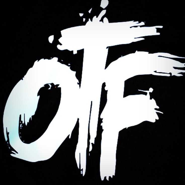 the word ok painted in white on a black background