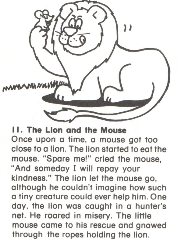 the lion and the mouse poem