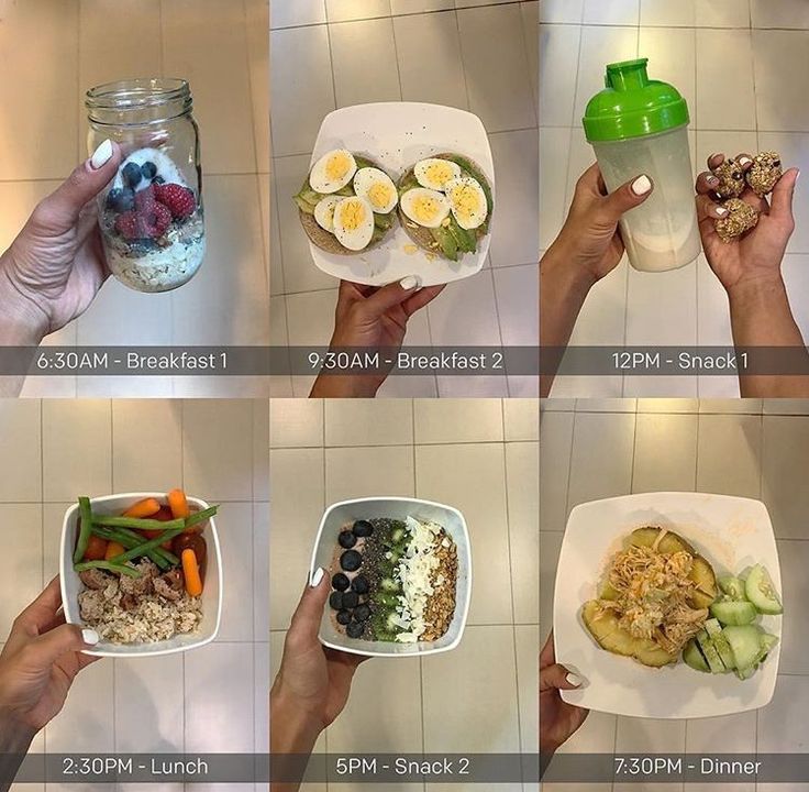 there are many pictures of different foods in the same bowl and one is holding a shaker