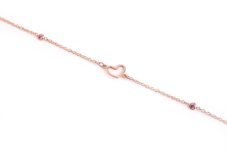 This gold heart is made of solid gold, and is set with 3 pink CZ stones! Express your love with this stylish and captivating bracelet! A perfect love gift for her. ✔ Made to Order ✔ Gold Kt: 9k-14K-18k ✔Metal stamp: 375-585-750 ✔ Available Gold Color: Rose Gold, Yellow Gold, White Gold ✔ Stone Cut: Round ✔ Number of Stones: 3 ✔ Setting Type: Prong ✔ Type of stones: CZ ✔ Bracelet size: Available in any lengths ( double link is an option) ✔ Dimensions (heart): 6,5MM ✔ Gold weight: 1 grams * ✔ Read Rose Gold Heart Bracelet As Gift For Her, Diamond Bracelet With Heart Charm As Gift, 14k Gold Diamond Bracelet For Valentine's Day Gift, Rose Gold Heart Bracelet For Her On Valentine's Day, Elegant Pink Heart Bracelet As Gift, Diamond Bracelet With Heart Charm For Gift, Rose Gold Heart Cut Bracelets For Gift, Rose Gold Heart Cut Bracelet For Valentine's Day, Rose Gold Heart Cut Bracelet As Gift