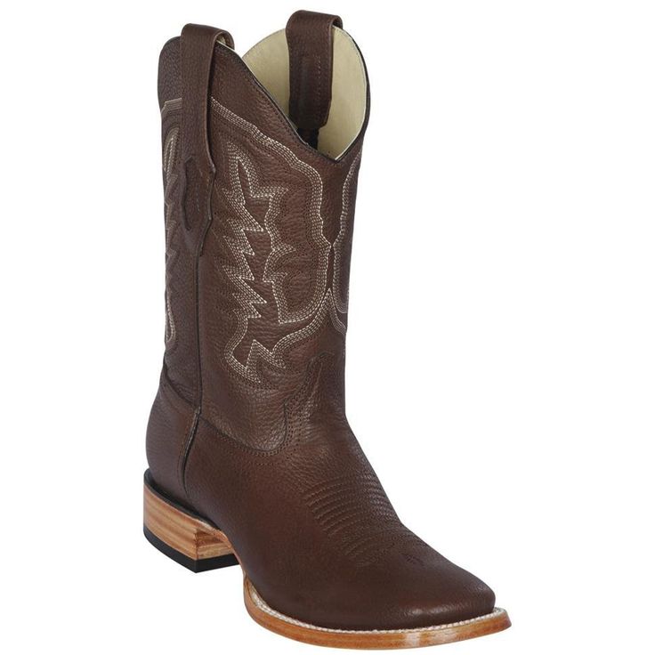 Mens Brown Boots Square Toe - Los Altos Boots Western Moto Boots With Leather Sole For Western-themed Events, Western Leather Boots With Concho, Western Style Moto Boots For Western-themed Events, Western Moto Boots For Rodeo, Western Style Moto Boots For Rodeo, Western Style Brown Work Boots, Western Moto Boots With Reinforced Toe For Ranch, Western Moto Boots With Goodyear Welt For Rodeo, Western Brown Snip Toe Work Boots