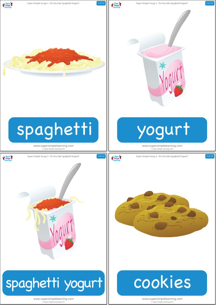 four different types of food are shown in this graphic style, including cookies and yogurt