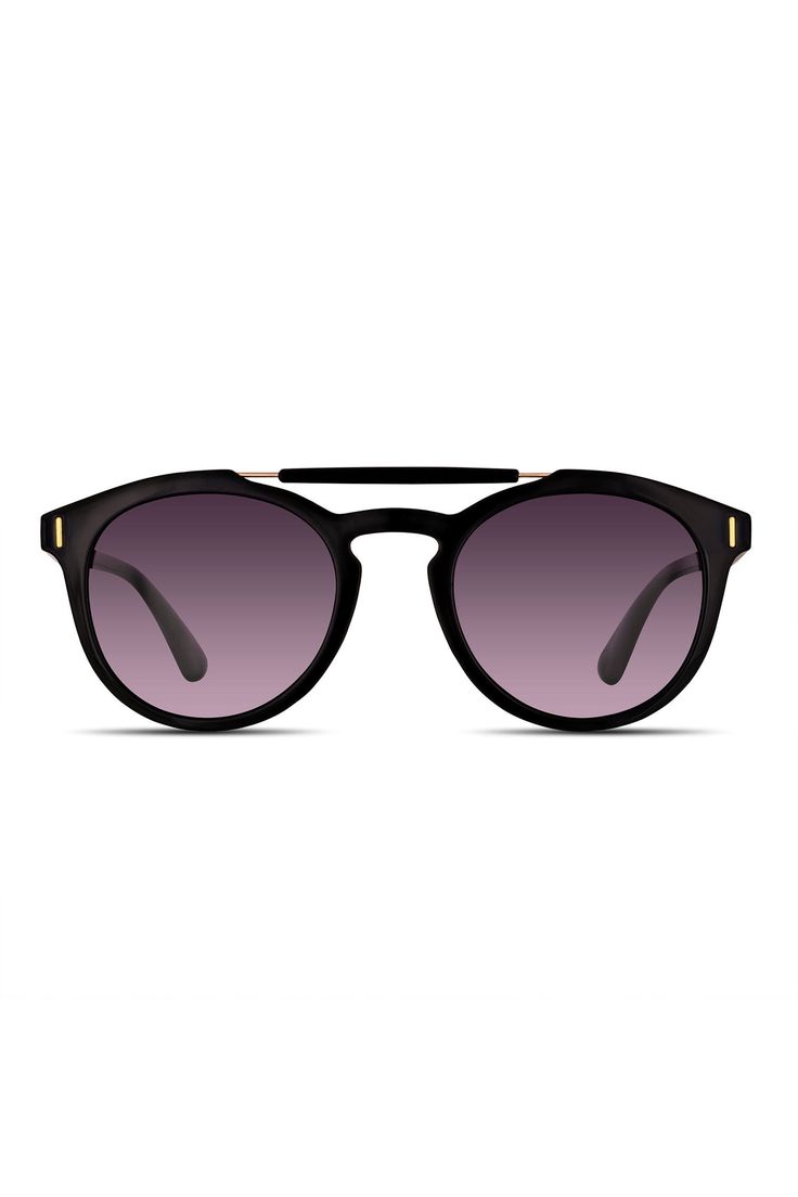 The Velvet Amelia sunglass captivates with its modified round aviator shape. This sporty style is perfect for your Square, Oval, or Heart face shapes and features a brow bar and small gold details. 100% UV Protection Light weight Comfortable fit Fast Shipping Founded in 1999 Trendy Matte Black Aviator Sunglasses With Mirrored Lenses, Trendy Aviator Sunglasses With Mirrored Round Frame, Casual Aviator Sunglasses With Gradient Round Frame, Trendy Aviator Sunglasses With Uva Protection, Trendy Aviator Sunglasses With Uva Protection And Round Frame, Summer Aviator Sunglasses With Polarized Round Frame, Chic Aviator Sunglasses With Polarized Lenses, Matte Black Aviator Sunglasses With Tinted Lenses For Summer, Matte Black Aviator Sunglasses With Gradient Lenses For Summer