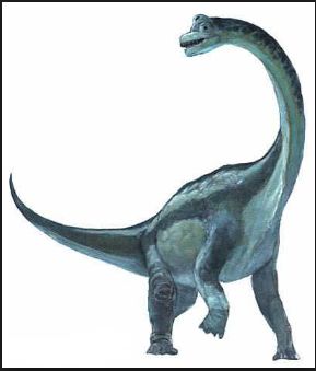 an artist's rendering of a dinosaur