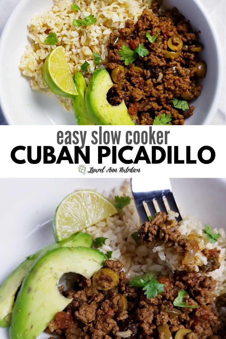 an easy slow cooker recipe for cuban picadillo