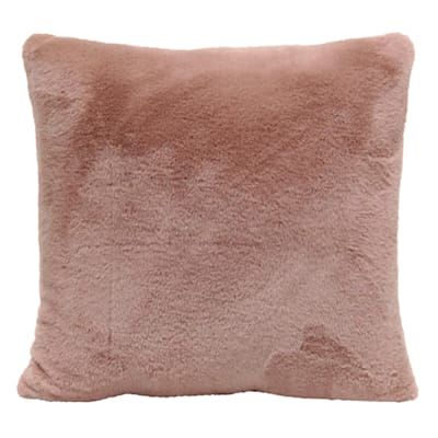 a pink pillow on a white background