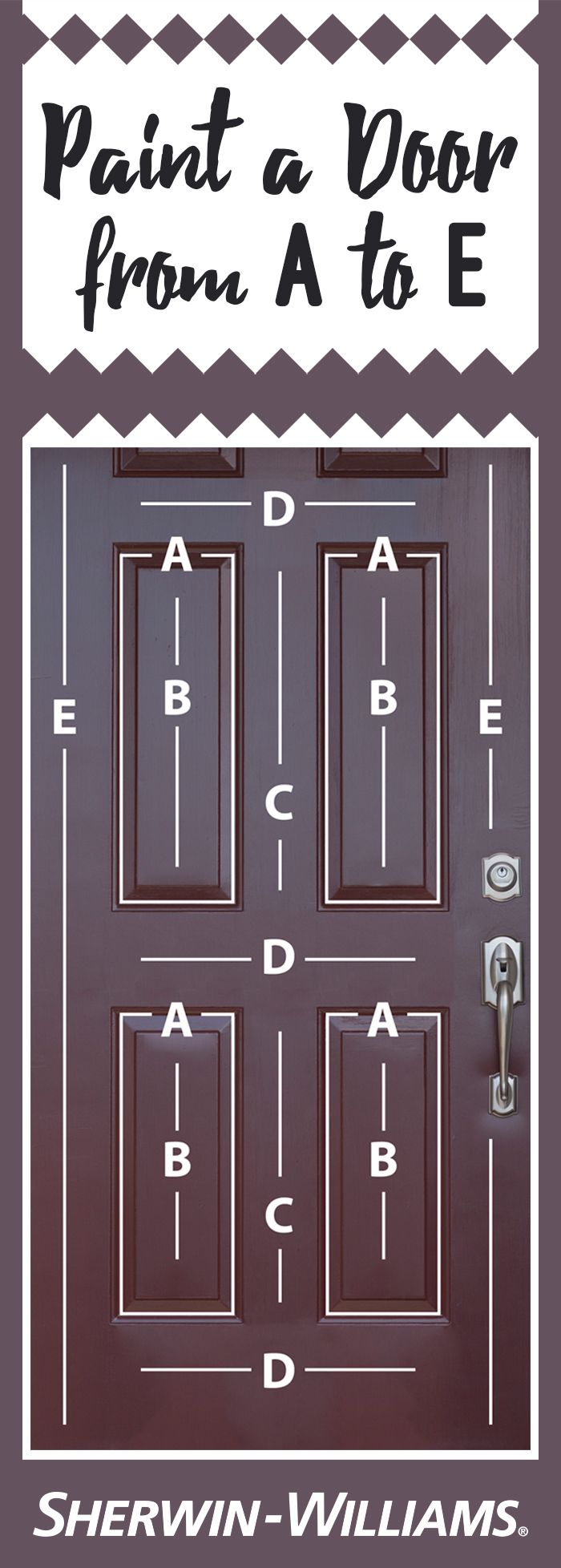 an image of a door with measurements on it