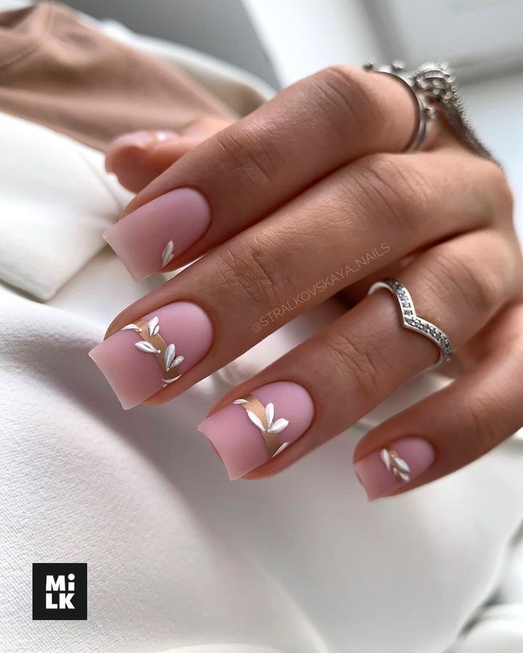 Easter Nail Art Designs, Unghie Nail Art, Matte Nails Design, Minimal Nails, Acrylic Nails Coffin Pink, Wedding Nails Design, Elegant Nails, Luxury Nails, Classy Nails