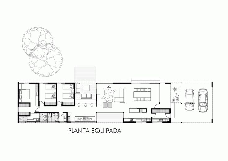 the floor plan for a house with two living areas